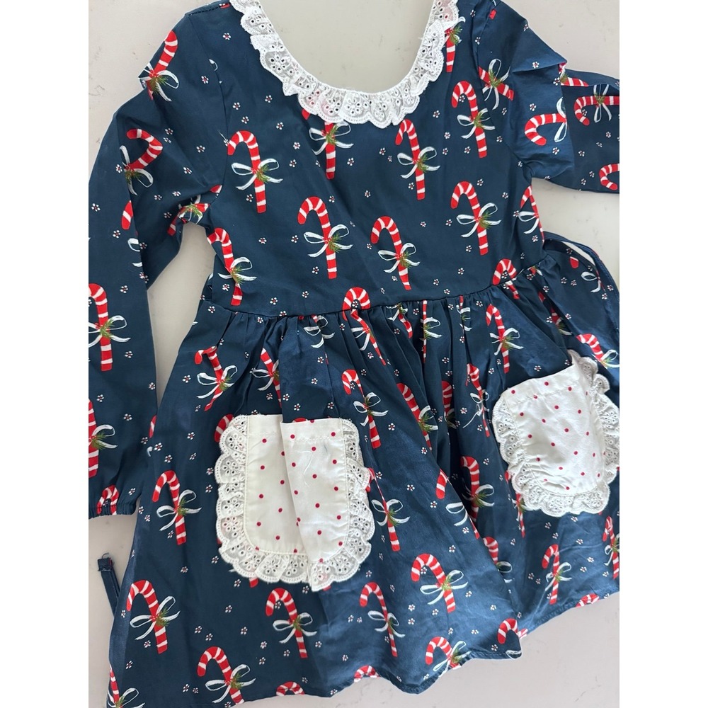 Sweet Honey Christmas Dress Candy Canes